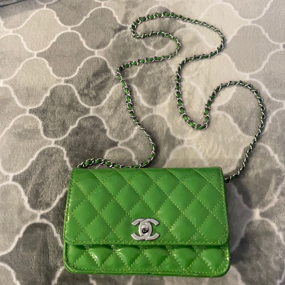 Green messenger bag